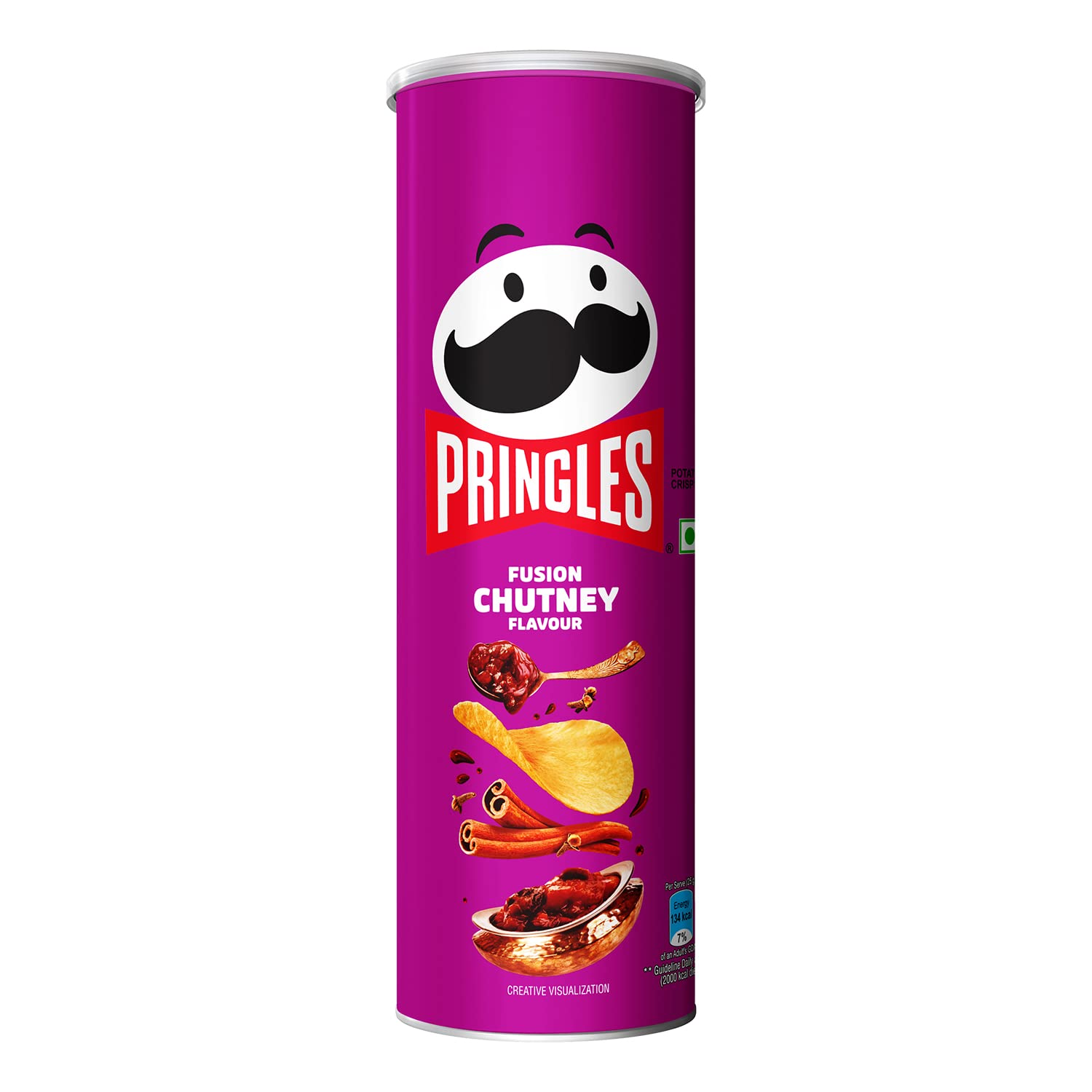 10x Pringles Fusion Chutney, Pack of 10 - 107g each