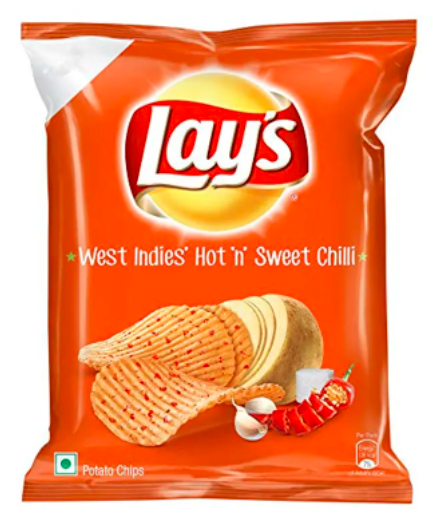 200x Lays West Indiesâ€™ Hot â€˜Nâ€™ Sweet Chilli Potato Chips, 52G each (Pack of 200)