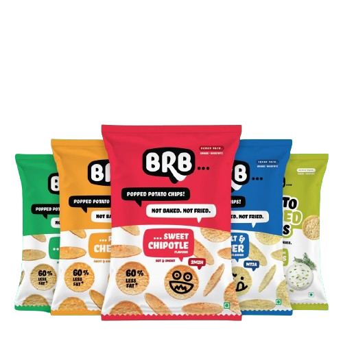 20x Potato Popped Chips -  20 Packs (48 Grams Each) - 5 Flavours X 4 Packs