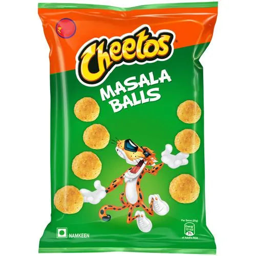 25x Cheetos Masala Balls Crispy Chips & Snacks, 84 g - Pack of 25