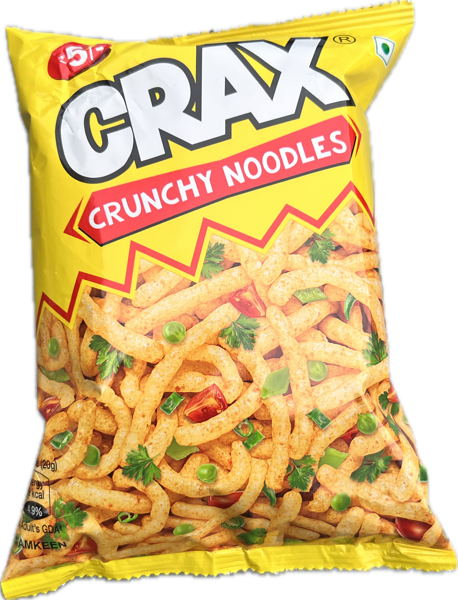 50x Crax Crunchy Noodles - 20g - Pack of 50