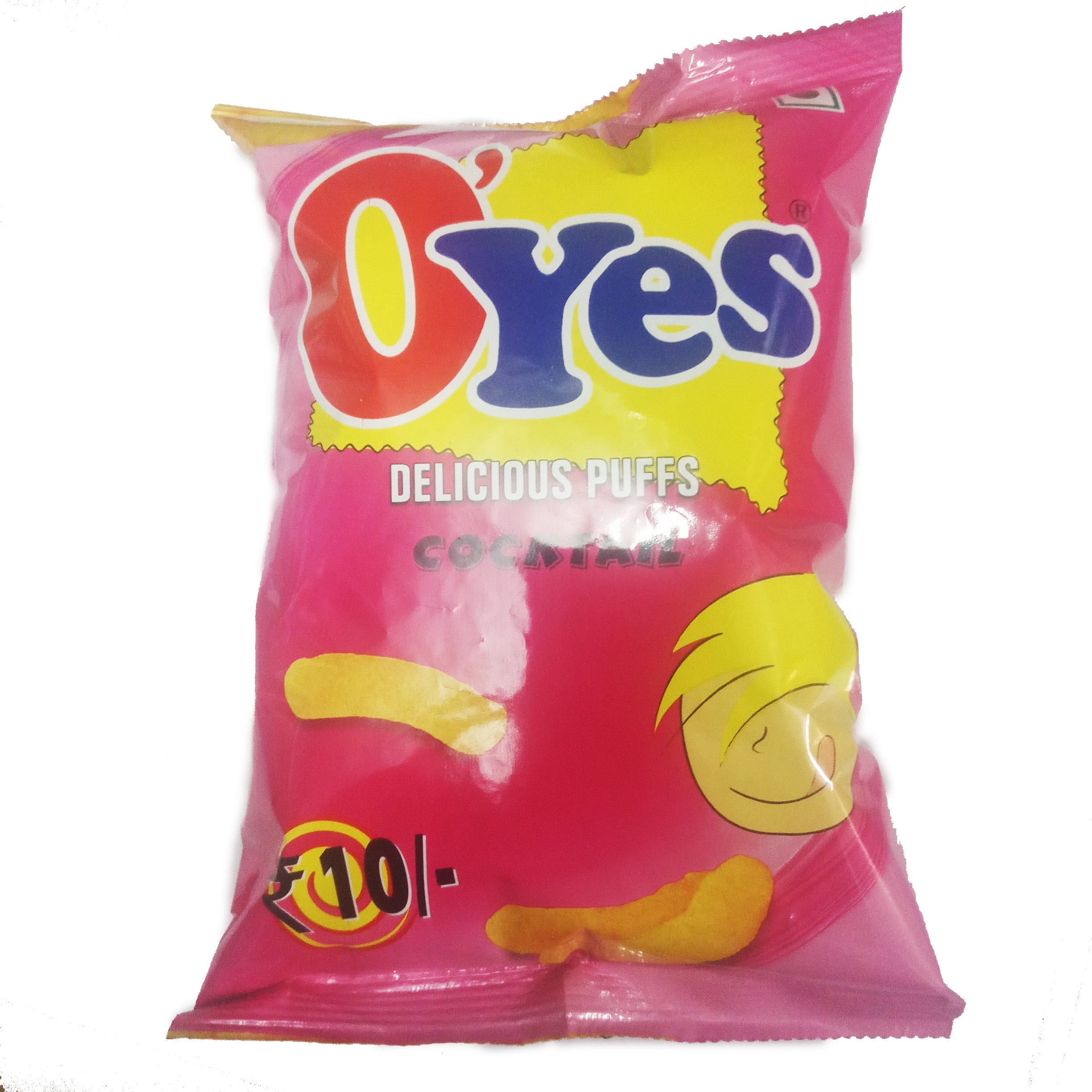 50x O'Yes Delicious Puffs Cocktail, 40g each (Pack of 50)