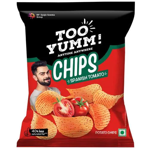 50x Too Yumm! Potato Chips - Spanish Tomato, Pack of 50 - 45 g each