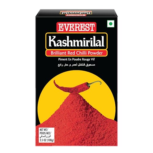 10x Everest Powder, Kashmirilal Brilliant Red Chilli Powder,100g each - Pack of 10