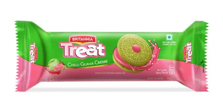 Britannia Treat Chilli Guava Creme Sandwich Biscuits 103G