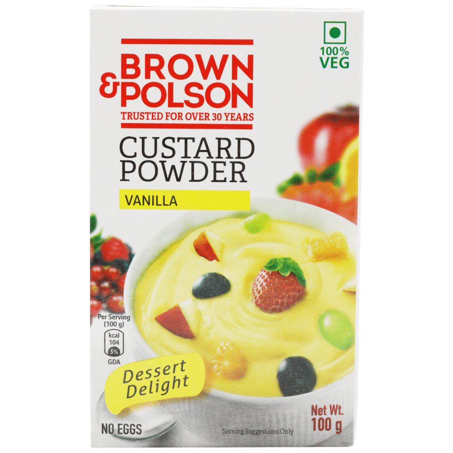 Brown & Polson Custard Powder - Vanilla flavour, 500g Carton