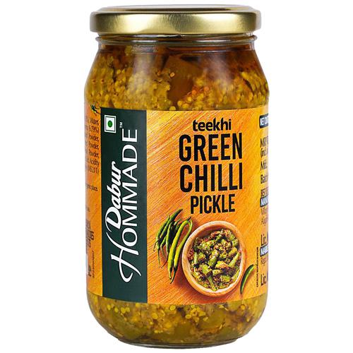 Dabur homemade green chilli pickle, 400g