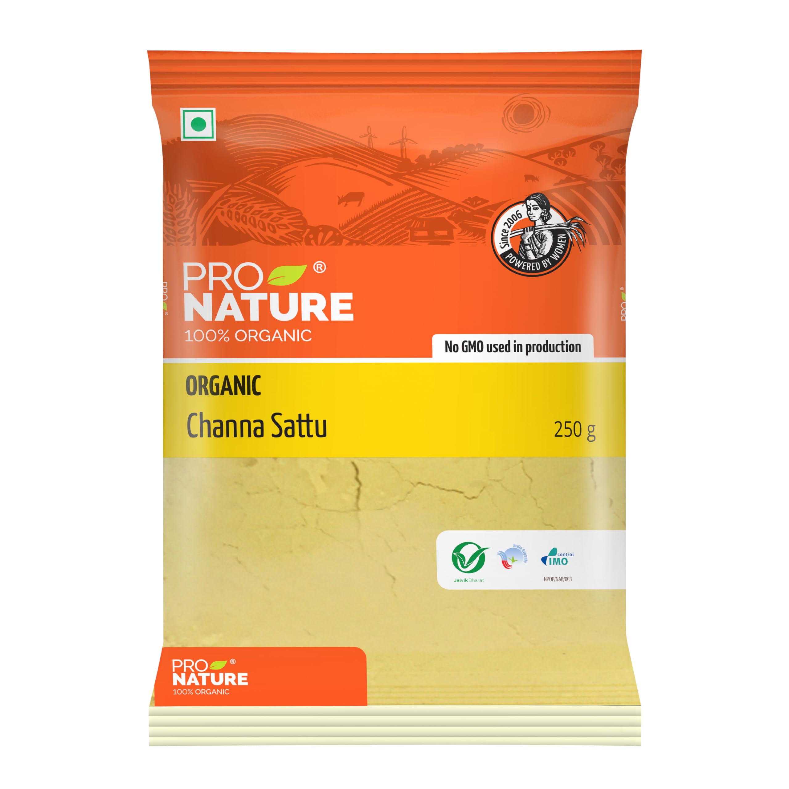 Pro Nature 100% Organic Channa Sattu, 250g