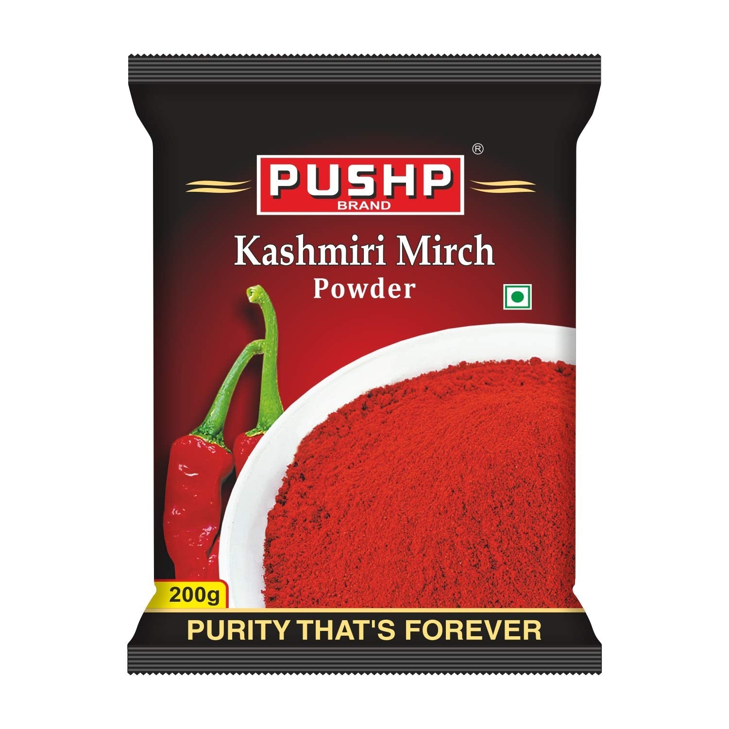 Pushp Brand Kashmiri Red Chilli Powder (200gm) (Pack of 1)