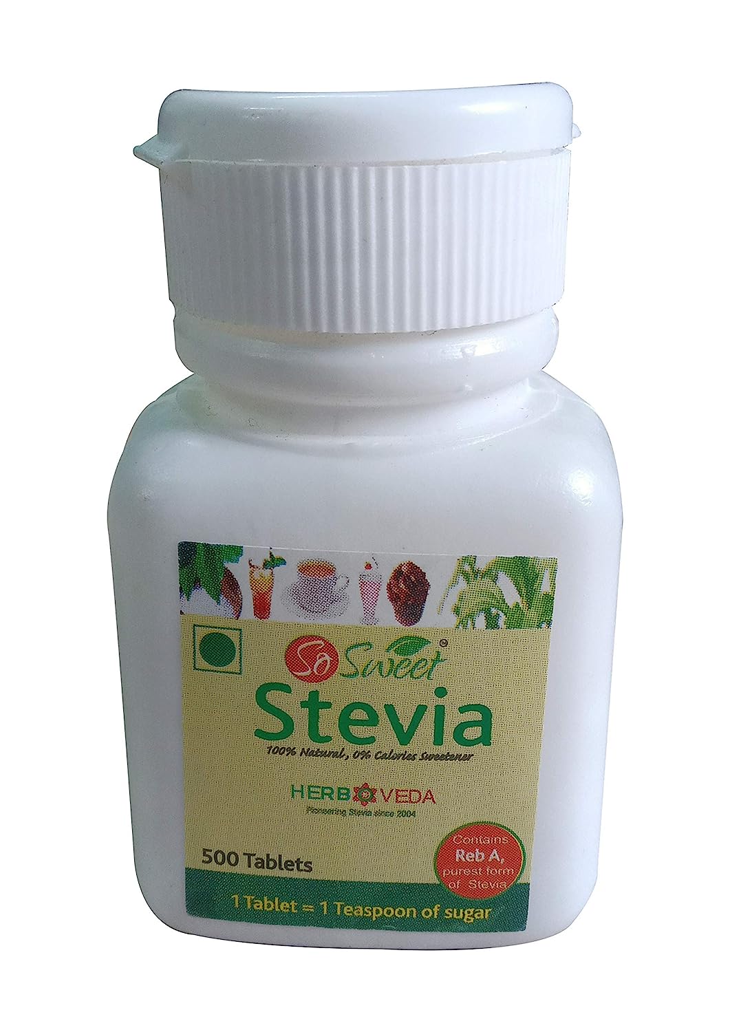 So Sweet Stevia 500 Tablet Dispenser 100% Natural Sweetener - Sugarfree