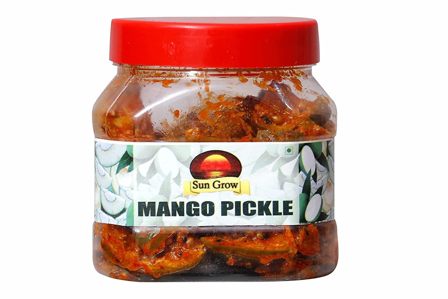 Sun Grow Homemade Mothermade Rajasthani Dry Mango Pickle Masaledar Aam Ka Achaar - 400 Gram