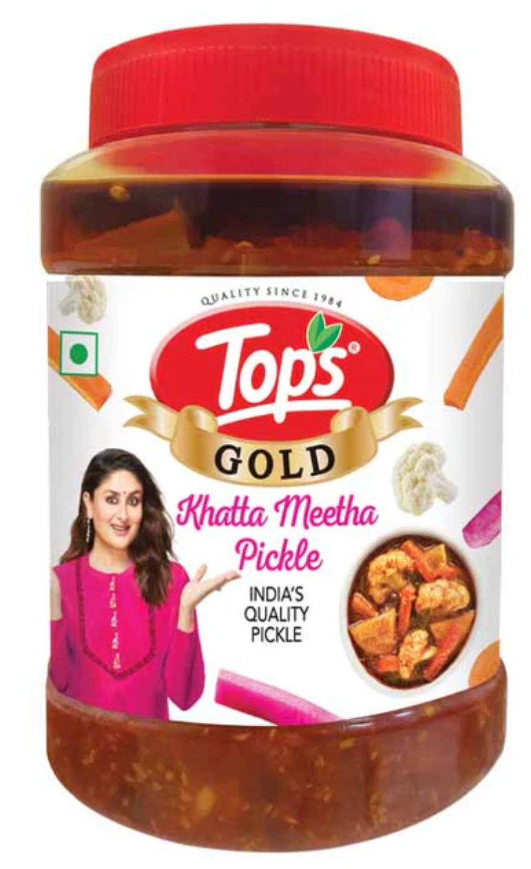 Tops Pickle Khatta Meetha - 950g. PET Jar