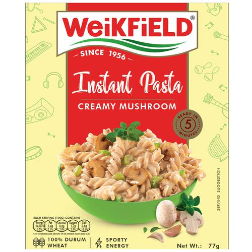 Weikfield Instant Pasta - Creamy Mushroom, 77 g