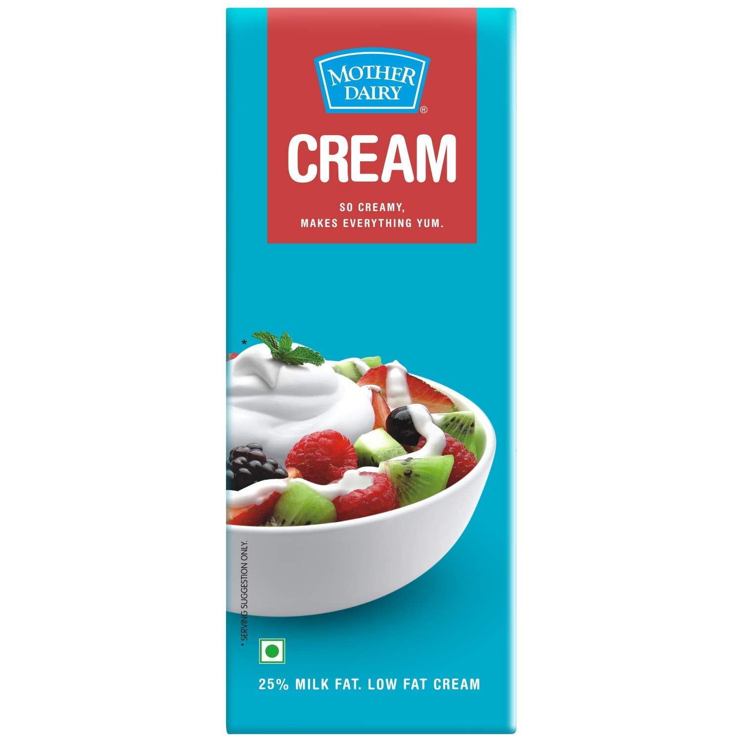 30x Mother Dairy Cream, Pack of 30 - 200ml each