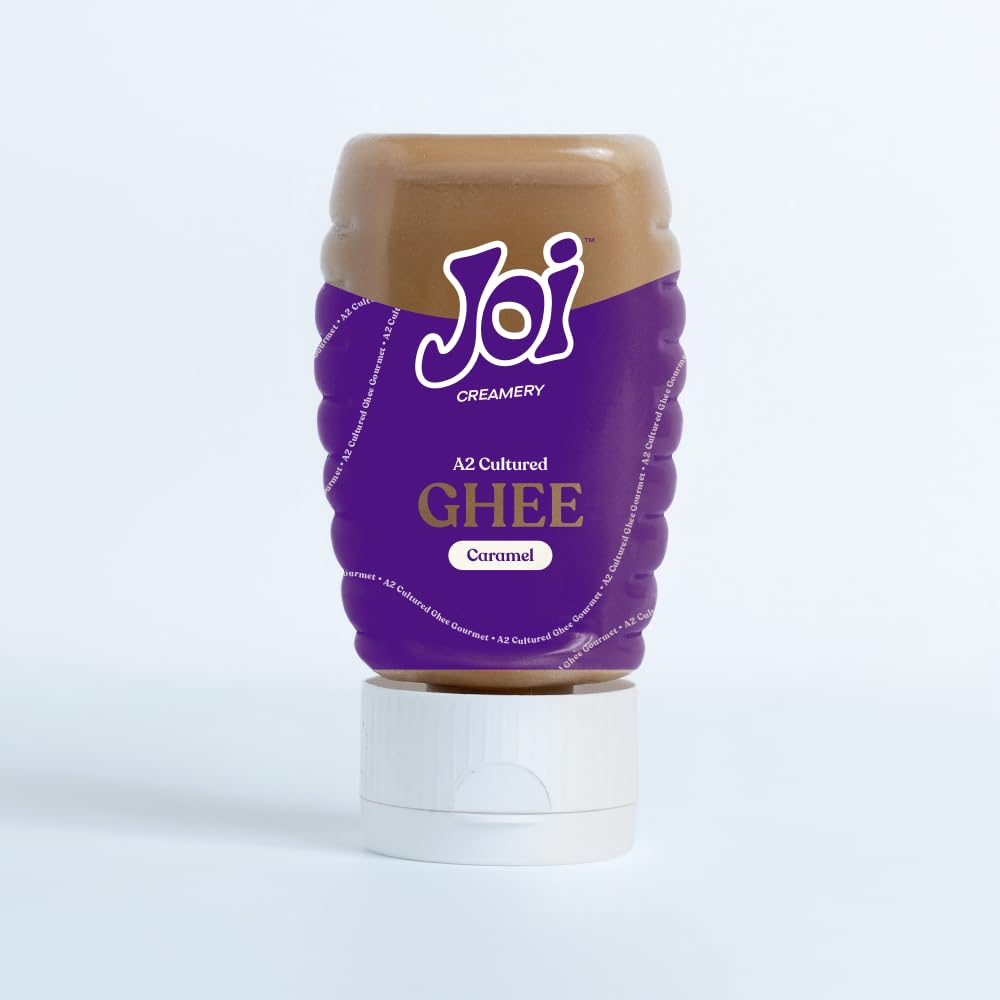 JOI Farm Caramel Cultured A2 Cow Desi Ghee 200 Ml X 1 (Brown Ghee) | Authentic Bengali Ghee | Pure Gawa Ghee | Certified and Farm-made (200 Ml)