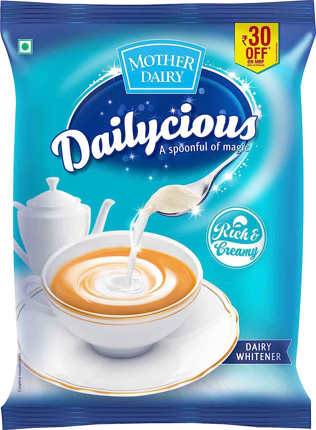 Mother Dairy Dailycious Rich & Creamy Dairy Whitener Pouch, 1kg