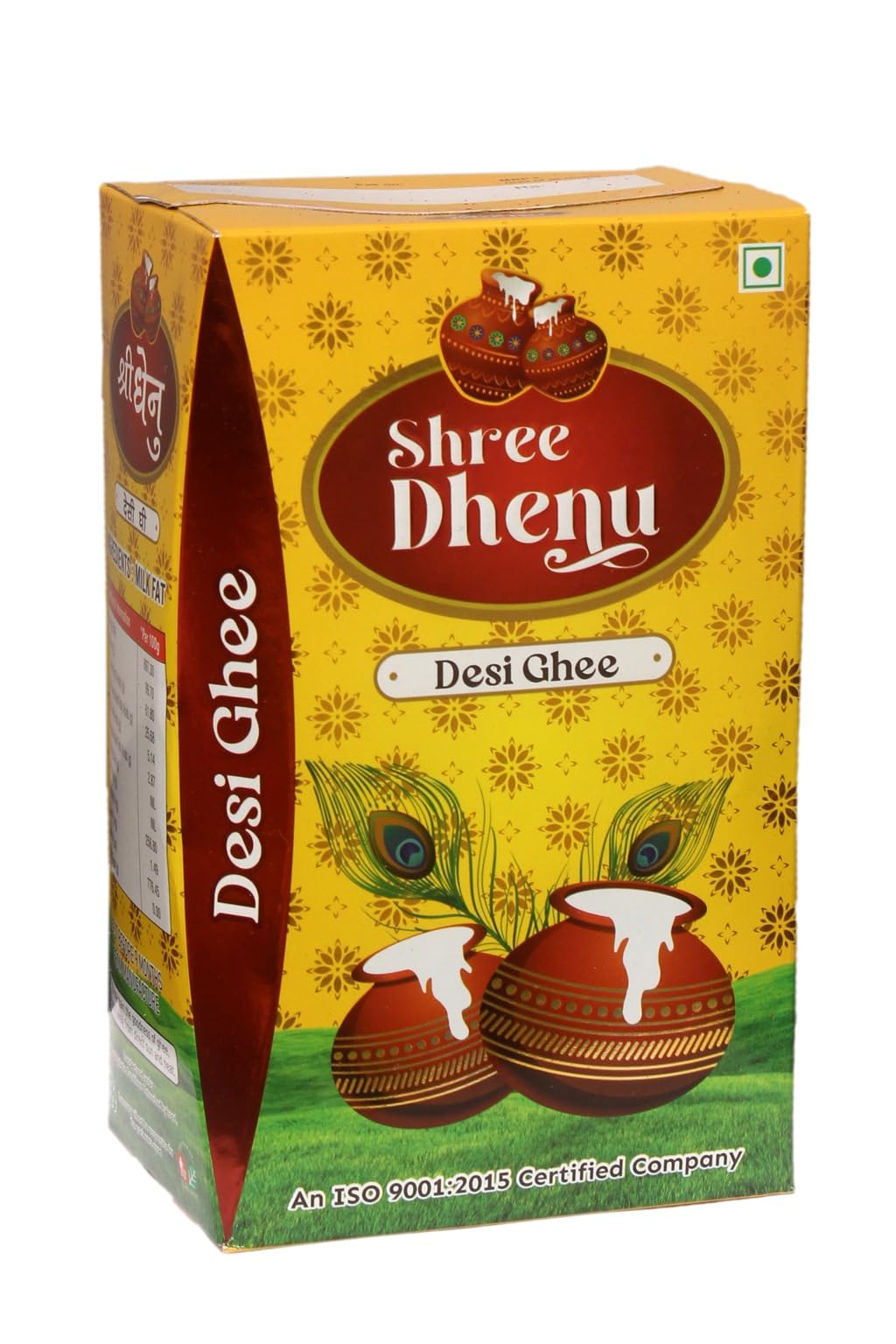 SHREE DHENU Desi Cow Ghee| Pure Cow Ghee for Better Digestion and Immunity| 1Ltr Tetra Pack-1
