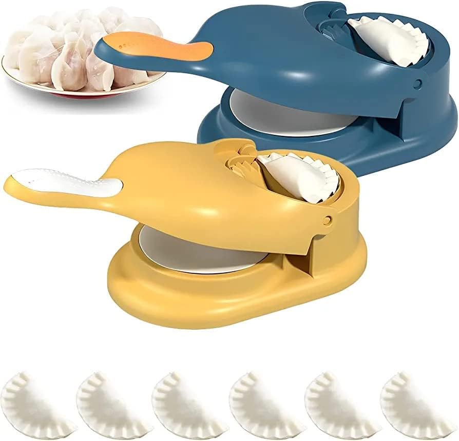 ARDALENA 2-in-1 Dumpling Maker Machine â€“ Manual Dough Press Mould for Perfect Homemade Dumplings (Multicolor)