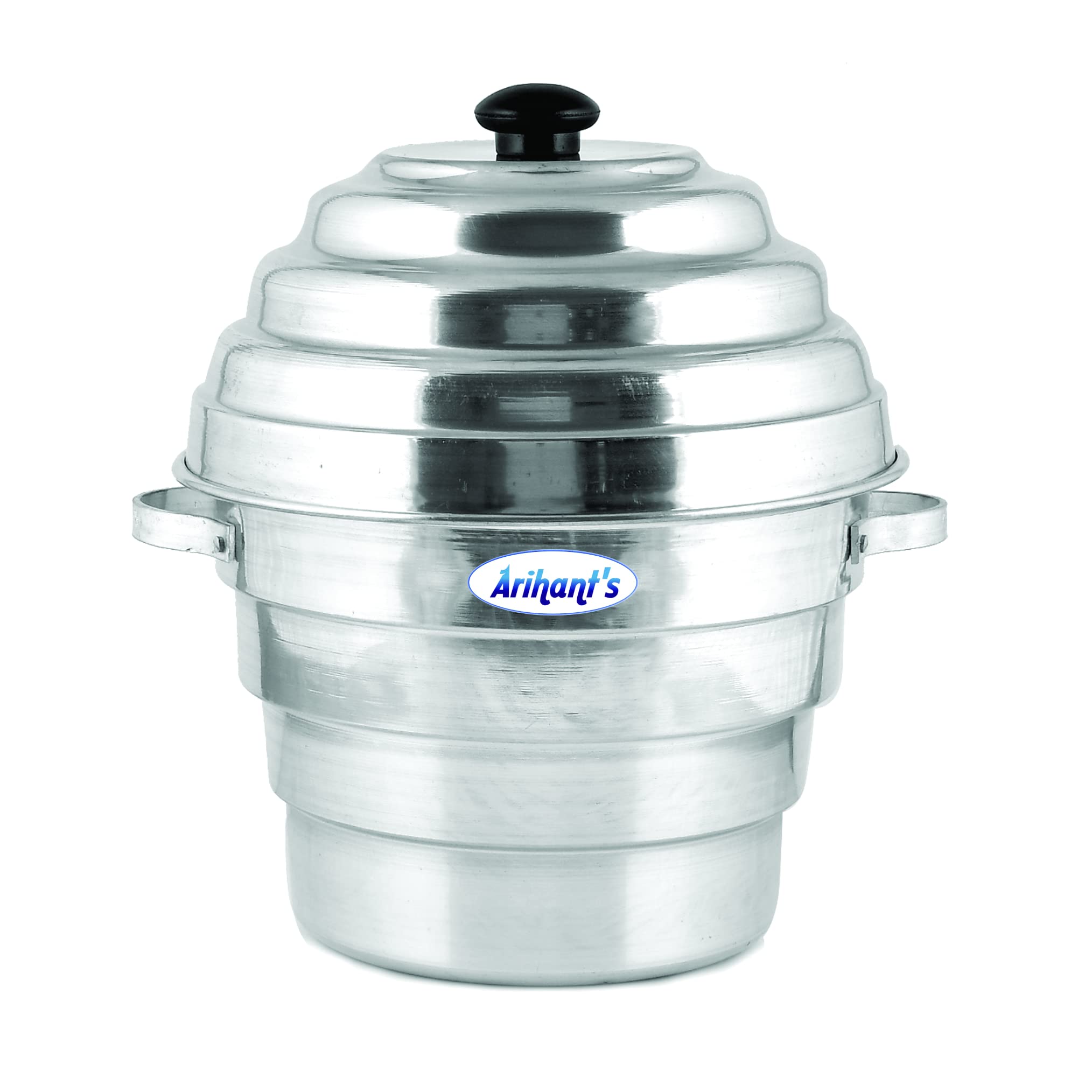 Arihant's (16 Idlis) Aluminium Idli-Dhokla Maker(1 Pot, 1 Lid, 4 Idli Plates, 2 Dhokla Plates) - Idli Cooker | Idli/Dhokla/Momos Maker Is Made Of High Quality Aluminium.