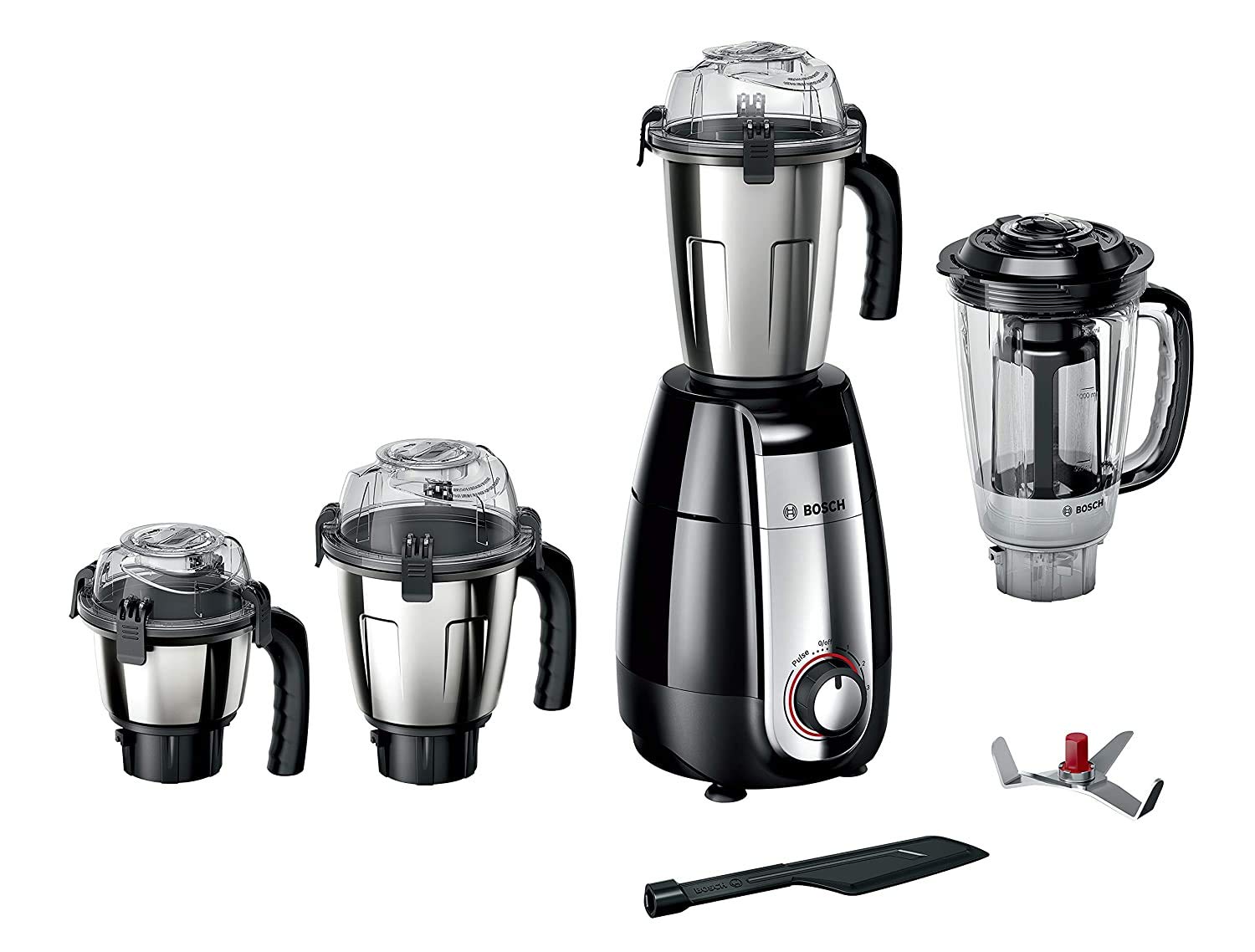Bosch Appliances TrueMixx Pro Mixer Grinder MGM8642BIN, 750W, 4 Jars, (Black) (Indian Plug)