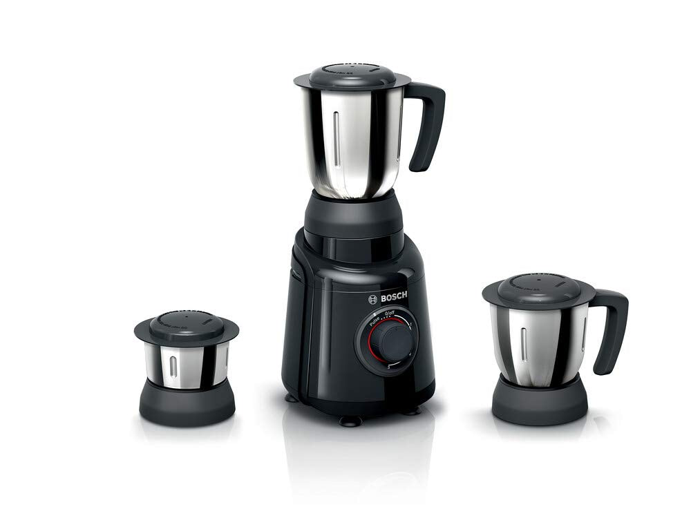 Bosch TrueMixx Black 500 Watt Joy Mixer Grinder, 3 Jars - MGM2133BIN (Indian Plug)