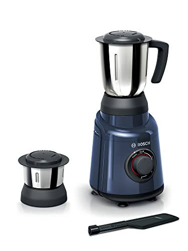 Bosch TrueMixx Joy Mixer Grinder MGM2123DIN, 500 W 2 Jars (Dark Blue) (Indian Plug)