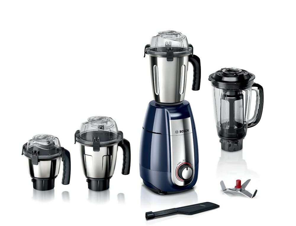 Bosch TrueMixx Style Mixer Grinder MGM6642DIN 750 W (Dark Blue) (Indian Plug)