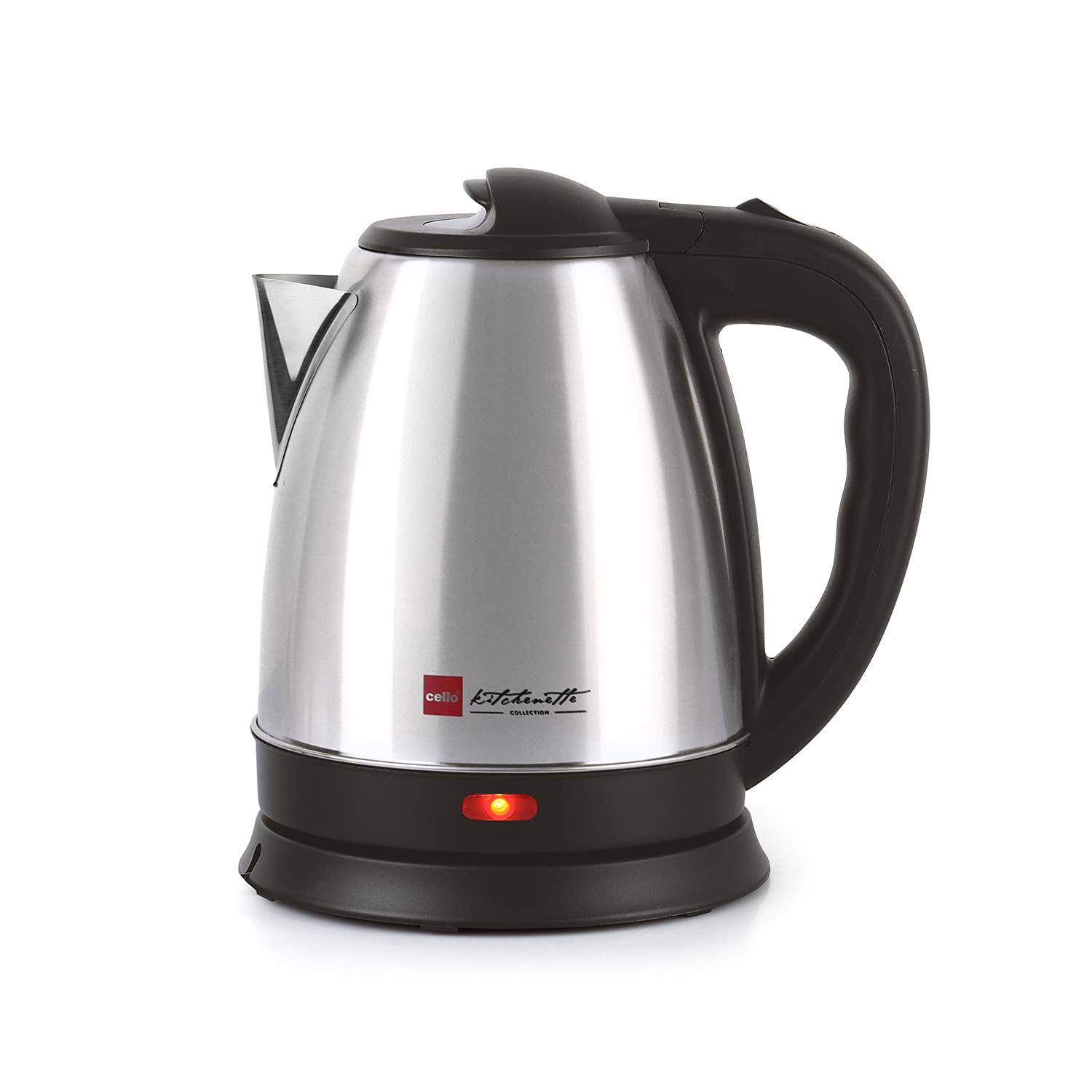 Cello Quick Boil Popular/Lifestyle Electric Kettle 1.5 Litre 1200 Watts, Silver