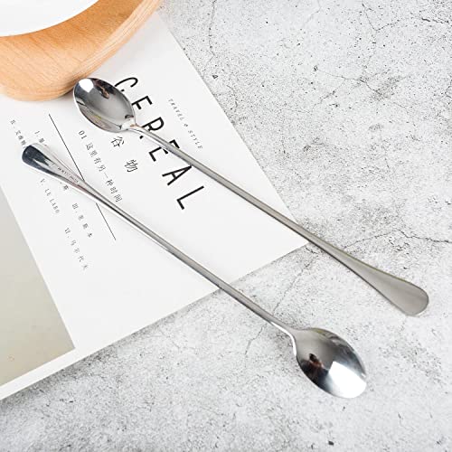 Convay Long Handle Spoon, Coffee Stirrers, Premium Stainless Steel Coffee Spoons, Ice Tea Spoons, Ice Cream Spoon, Cocktail Stirring Spoons, Tea Spoons,