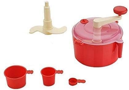 DESAI ENTERPRISE Plastic Manual Automatic Atta Roti Dough Maker- for Home (Red)