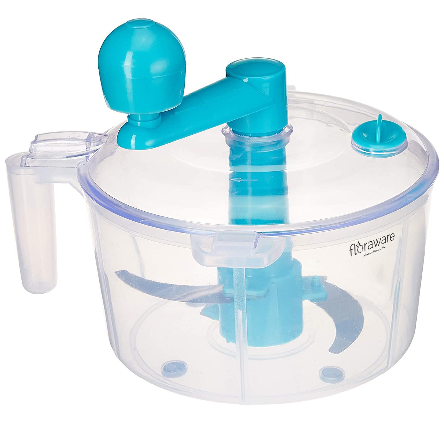 Floraware Food Safe 3 in 1 Food Processor Atta/Dough, Kneader/Maker, Vegetble Cutter, Beater, BPA Free, Blue