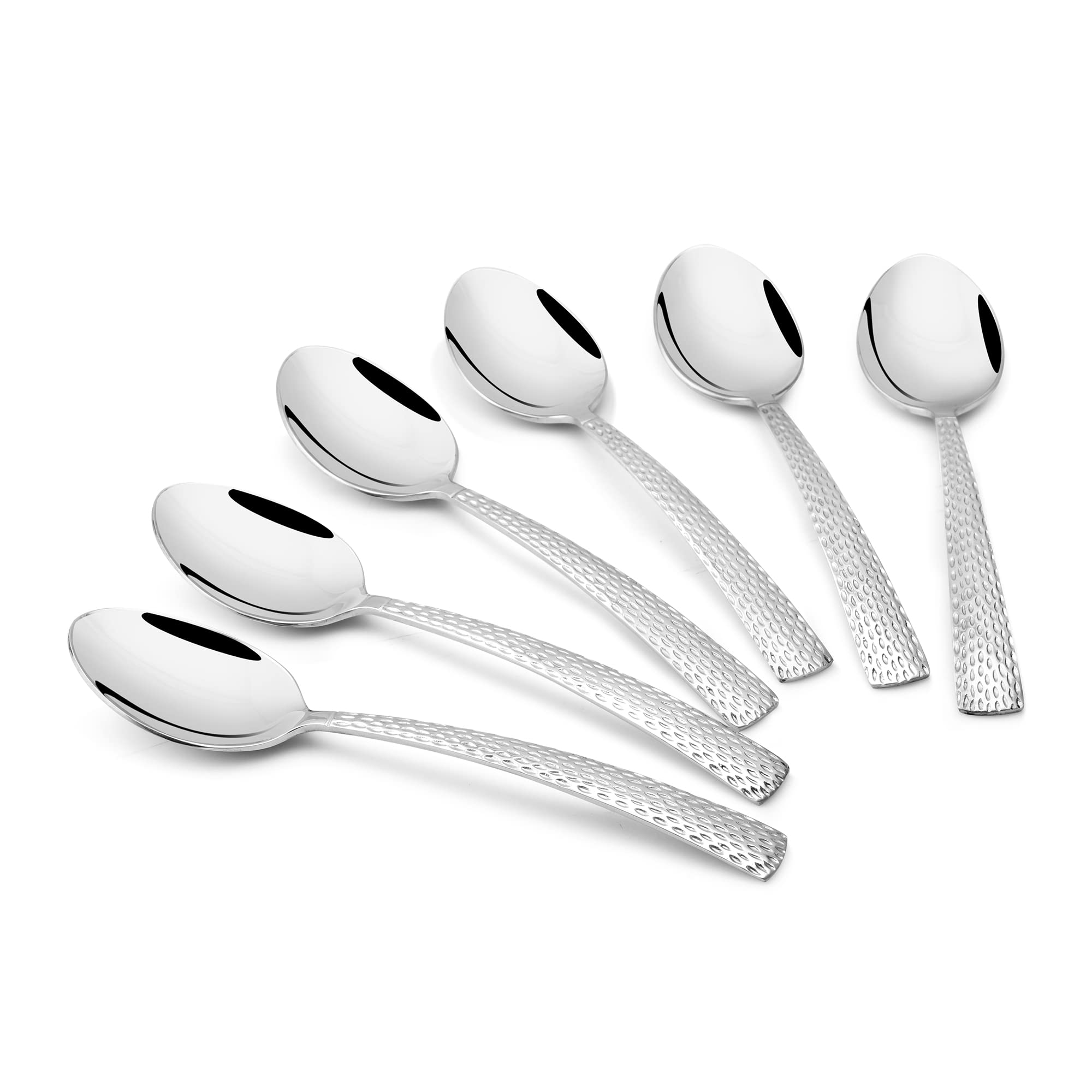 FnS Madrid Baby Spoon Hammer Finish on Handle (6 Baby Spoon)