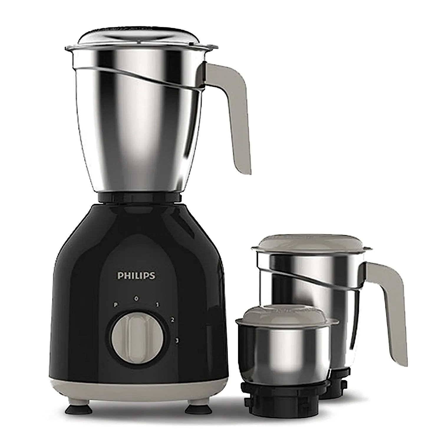 Philips HL7756/00, 750 Watt Mixer Grinder Copper Motor with 3 Jar (Indian Plug)