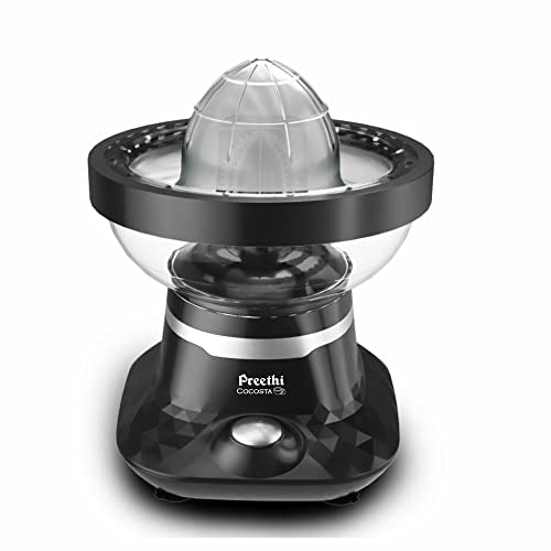 Preethi Cocosta Kp001 Coconut Scraper&Citrus Juicer,100% Safe Dual Protection Scraper With Safety Switch&Silicon Cap,Spillage Free Collection Bowl,100 Watt,2Yr Guarantee, (Indian Plug)
