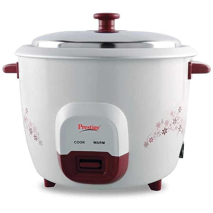 Prestige PRWO 1.0 Red Colour Rice Cooker (1 Liter) (Indian Plug)