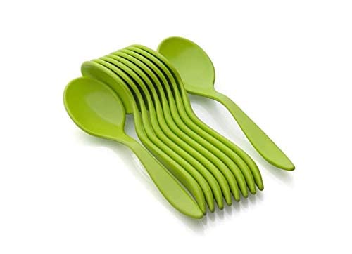 Puno Plastic Spoon Set of 10/Dining Spoon Set/Baby Spoon