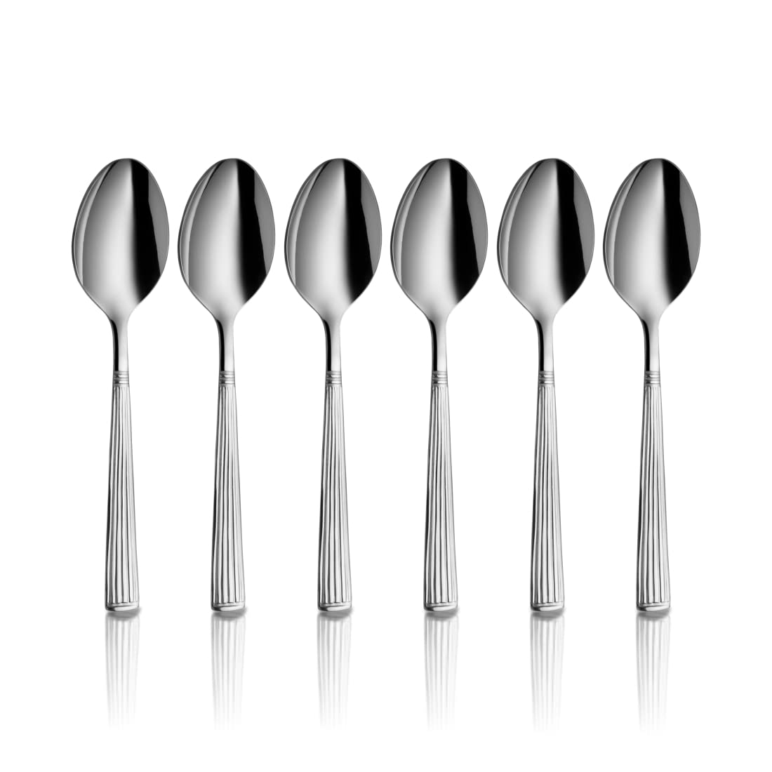 Shri & Sam Stainless Steel New Stribes Tea Spoon,6 Pieces