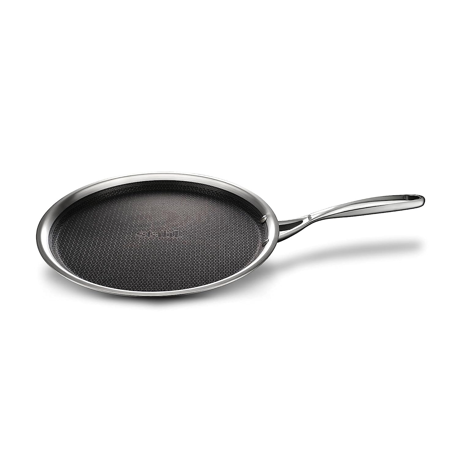 Stahl Triply Stainless Steel Non Stick Tri Ply Dosa and Roti Tawa - Induction Base | Hybrid 6928, Dia 28 cm
