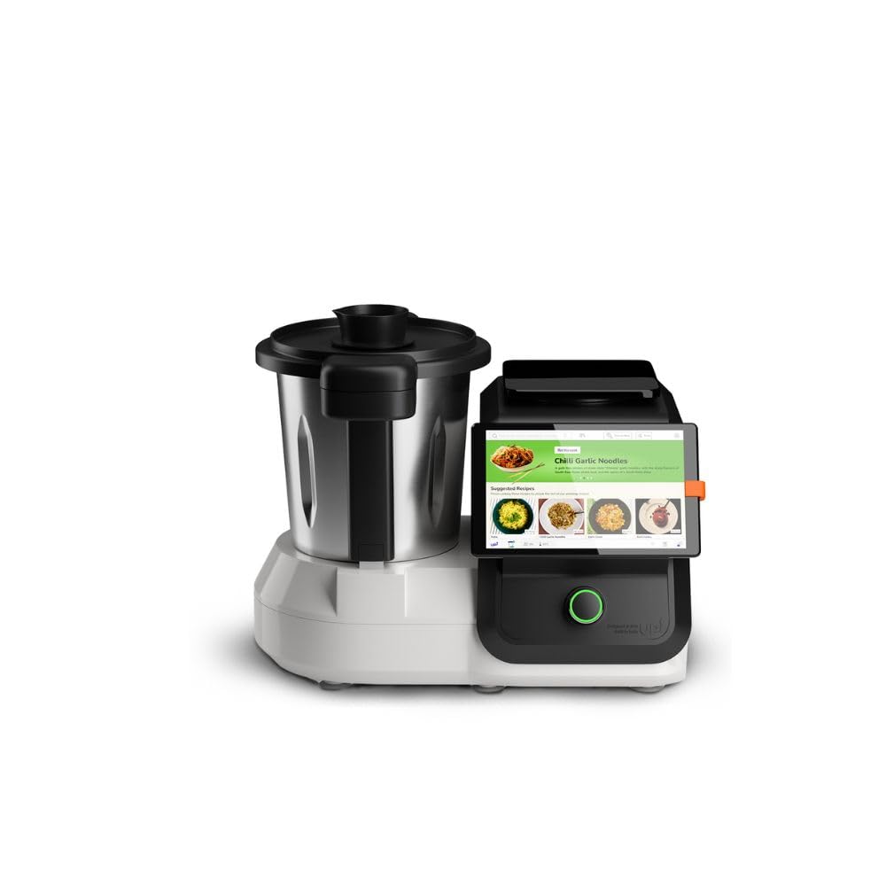 upliance, AI Cooking Assistant with 500+ recipes from around the world | WiFi & built-in 8 inch Touch screen | Automated Chop, Saute, Stir, Knead, Steam And Cook  (Indian Plug)