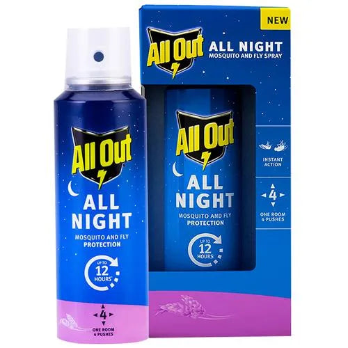 10x All Out All Night Mosquito & Fly Spray - 55 Nights Of Protection, Pack of 10 (30ml each)
