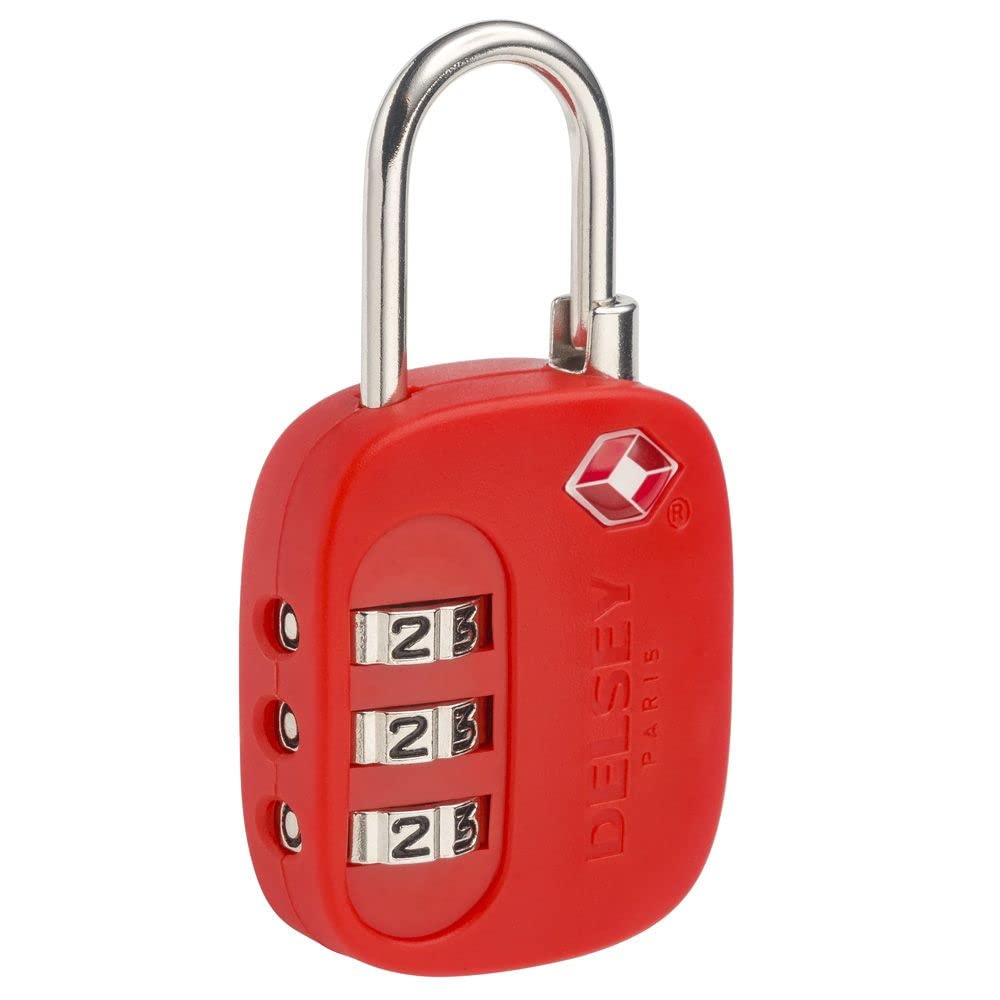 Delsey Paris Red Luggage PadLock - 1N