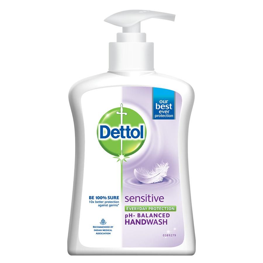 Dettol Sensitive Hand Wash Liquid Pump, 200 ml