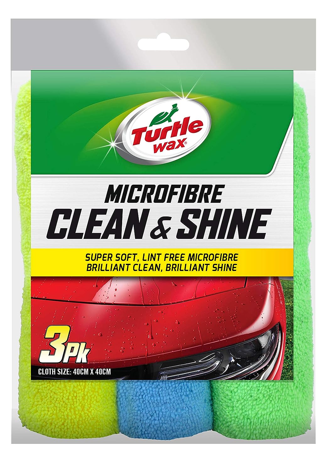 Turtle Wax Microfibre Clean & Shine 3PK - Car Cleaning Cloth