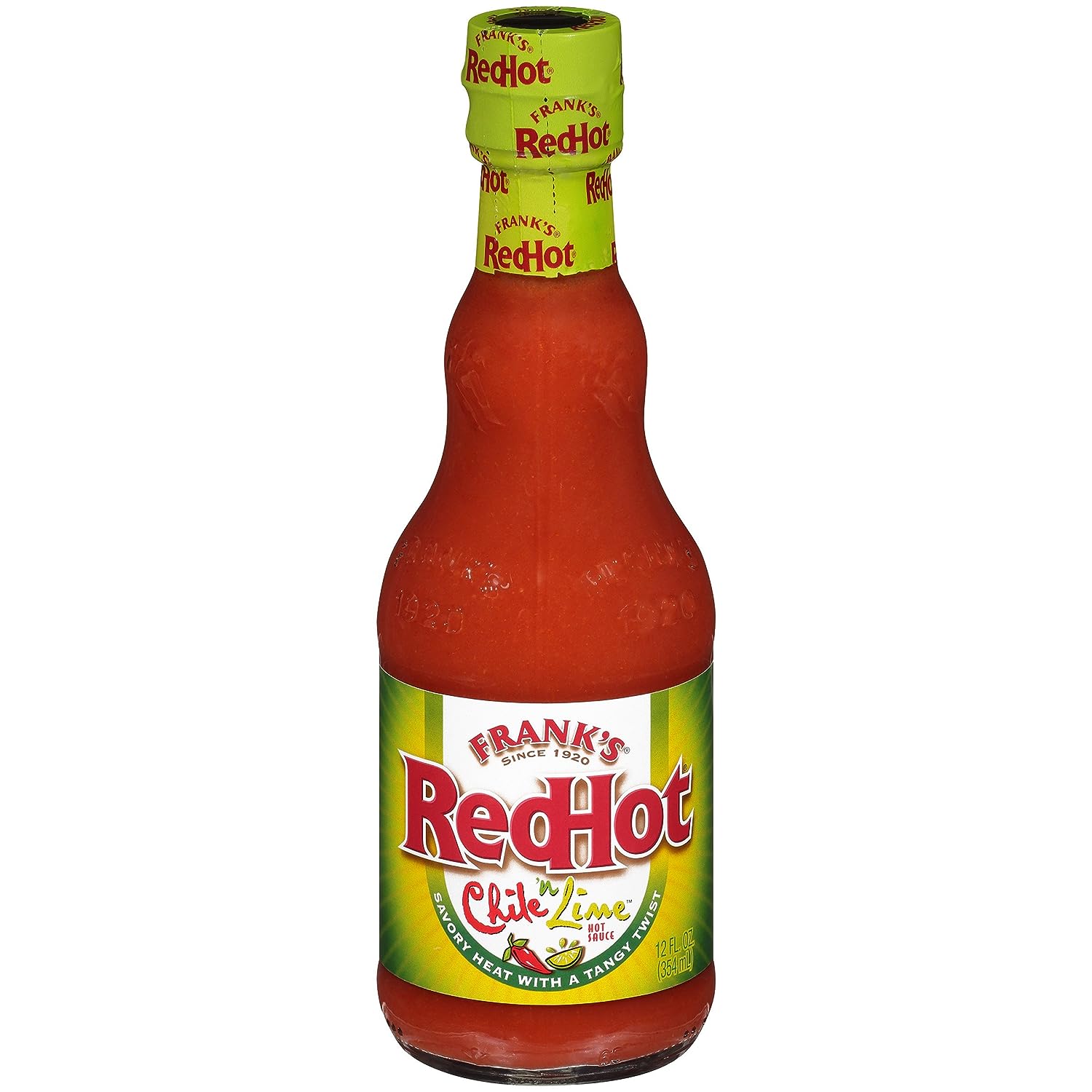 3x Frank's RedHot Chili 'n Lime Sauce, Pack of 3 - 355ml each