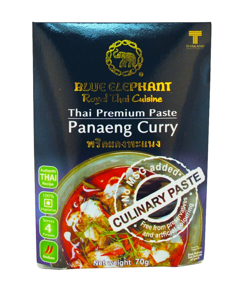 4x Blue Elephant Panaeng Curry Paste 70g each - Pack of 4