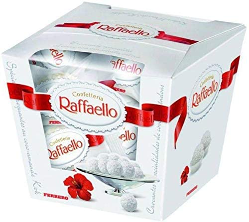 Ferrero Rocher Chefsneed Raffaello Coconut and Almond White Chocolate Truffles, 15 Piece Box