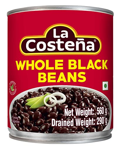 La Costena Whole Black Beans Tin, 560g