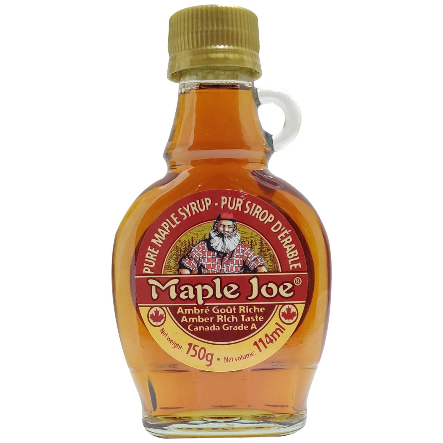 Maple Joe Canadian Grade A Maple Syrup, 150g | Vegan | Light and Delicate | No Additives, No Added Colours, 150g