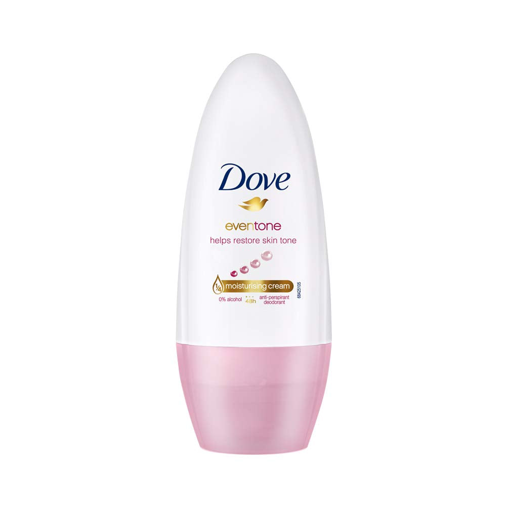 10x Dove Eventone Deodorant Roll On For Women , 50 ml each - Pack of 10