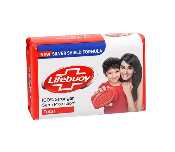 10x Lifebuoy 100% Stronger Germ Protection Total Soap, Pack of 10 (100G each)